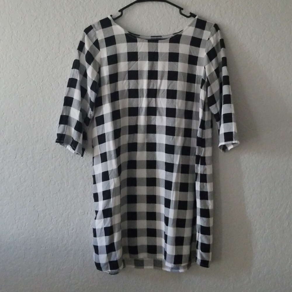 American Apperal Checkered Dress